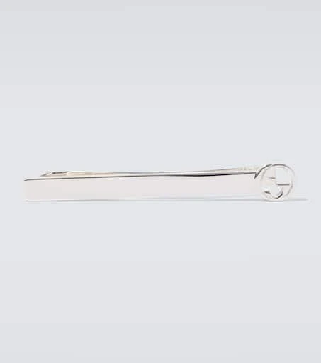 Gucci Interlocking G 925 sterling silver tie bar