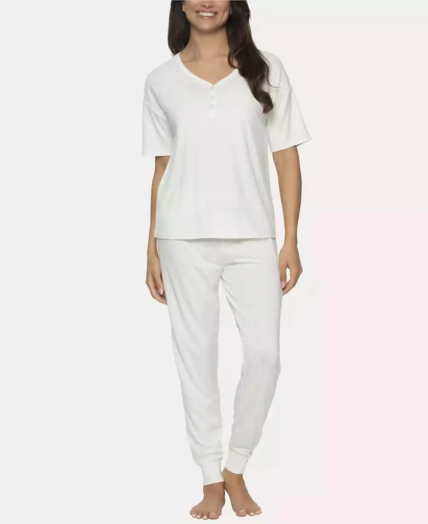 Felina Women's Jessie 2 Pc. Jersey Knit Lounge Set 1