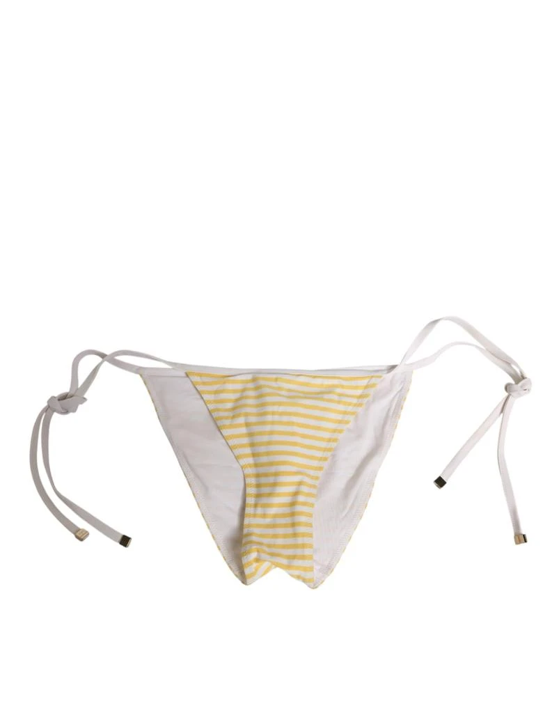 Dolce 
Gabbana yellow Stripe Tie Side Logo Women
s Underwear