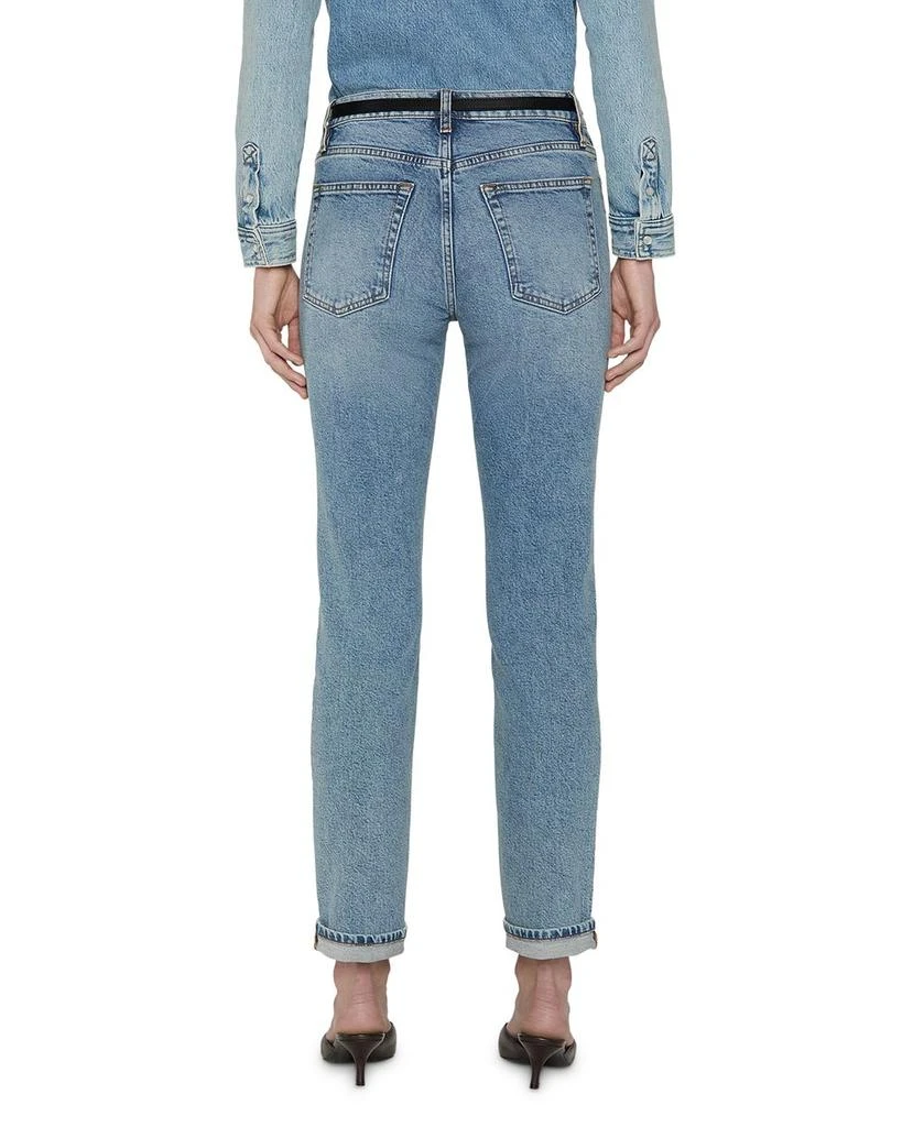 FRAME The Borrowed High Rise Ankle Slim Leg Jeans in Ricochet 2