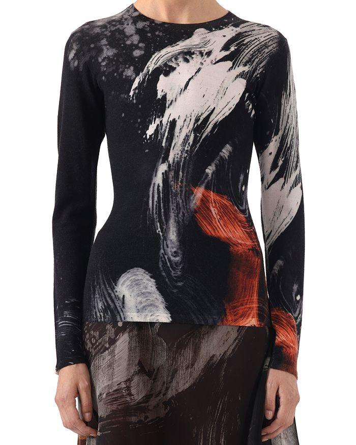 Jason Wu Brushstroke Crewneck Sweater