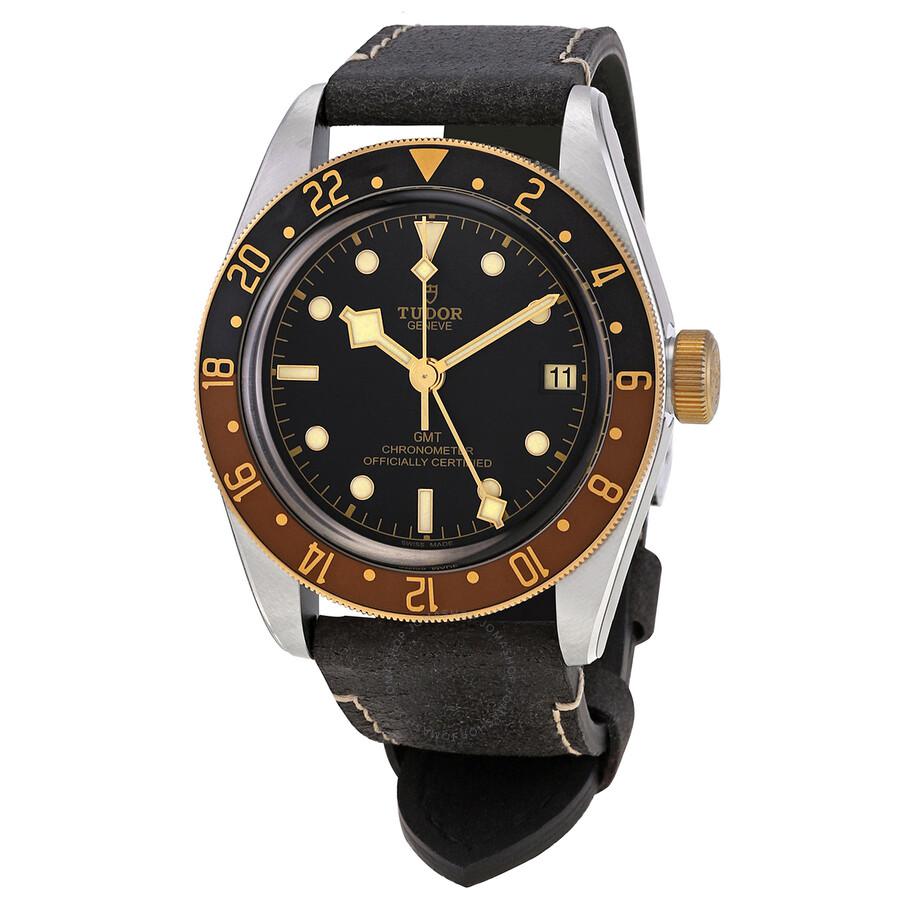 Tudor Black Bay Automatic Chronometer Black Dial Root Beer Bezel Men's Watch M79833MN-0003