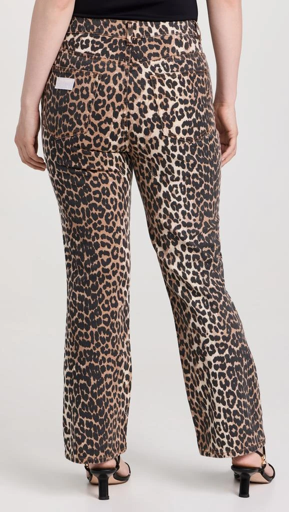 Ganni Print Denim Betzy Cropped Jeans 9
