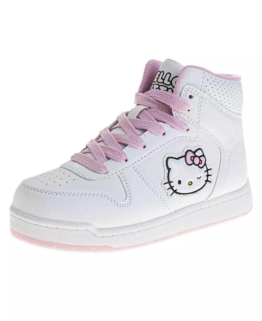Hello Kitty Little and Big Girls Lace Up High Top Sneakers