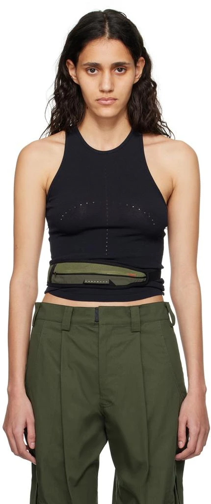Hyein Seo Navy Crescent Knit Tank Top 1