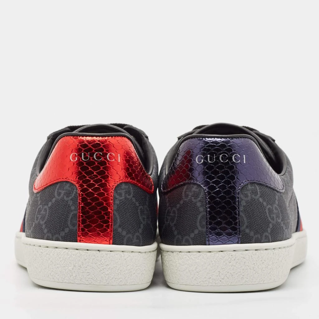 Gucci Gucci Grey Coated GG Canvas Ace Low Top Sneakers Size 42 5