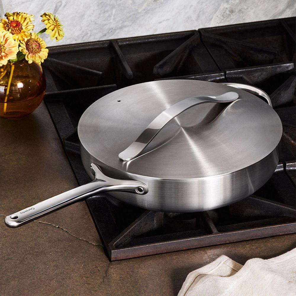 Caraway Stainless Steel Sauté Pan 
Lid 3