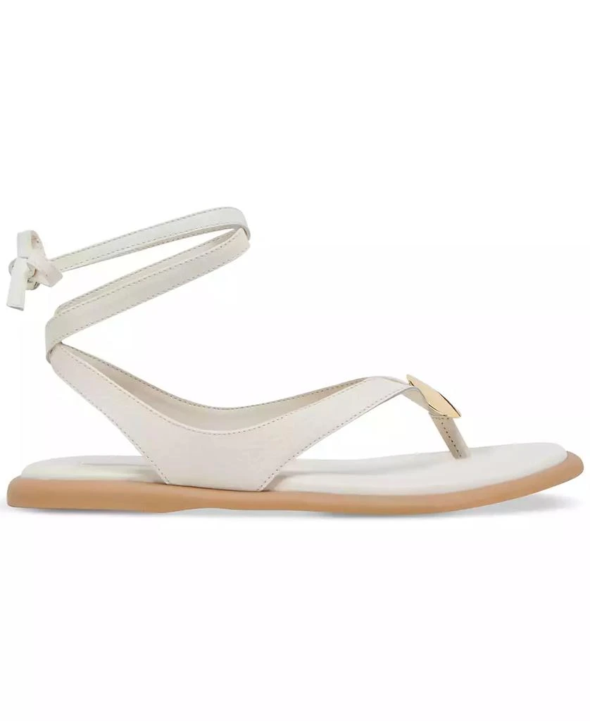 Dolce Vita Women's Judy Lace-Up Ankle Wrap Embellished Flat Sandals 2
