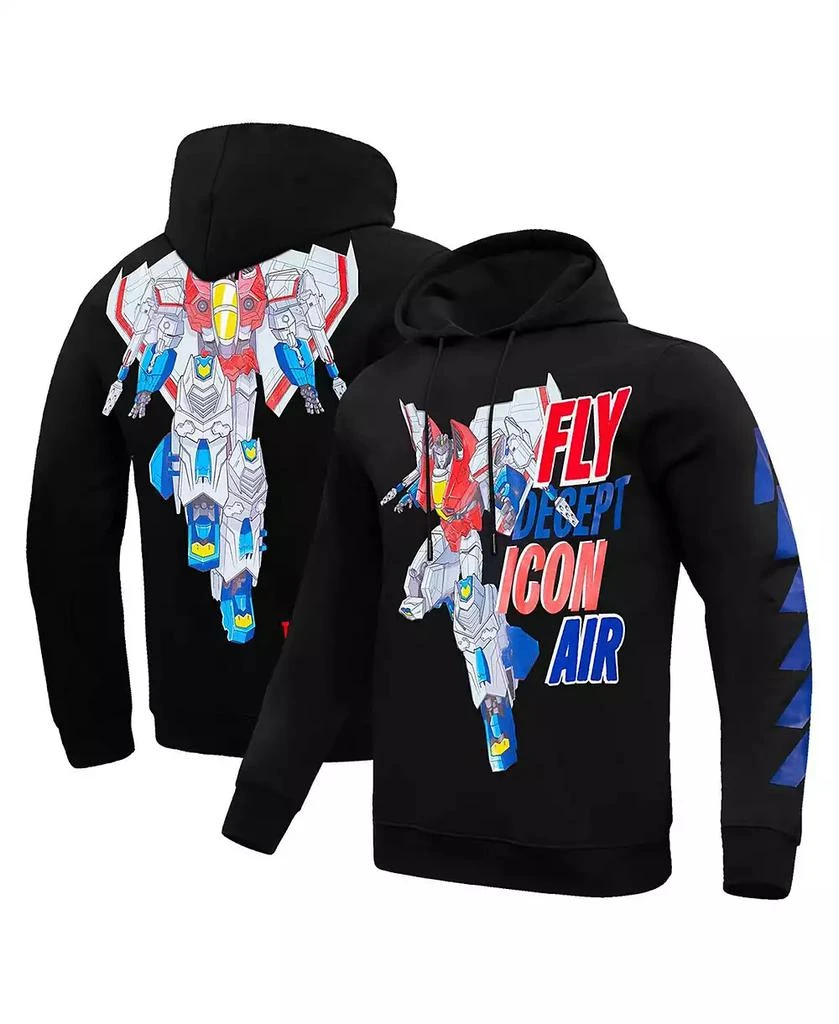 Freeze Max Men's and Women's Black Transformers Decepticon Air Pullover Hoodie 1
