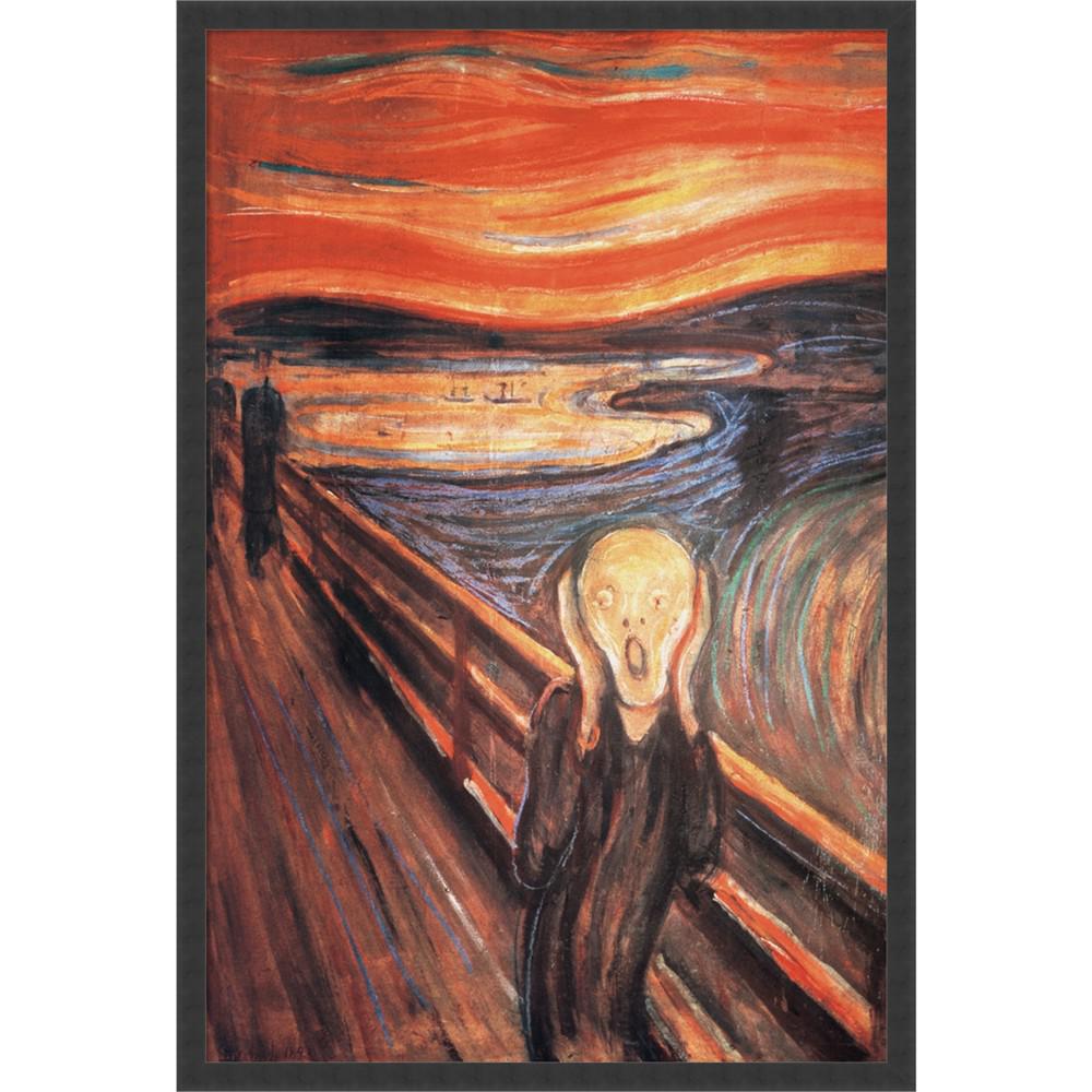 Amanti Art The Scream, 1893 By Edvard Munch- Framed Art Print