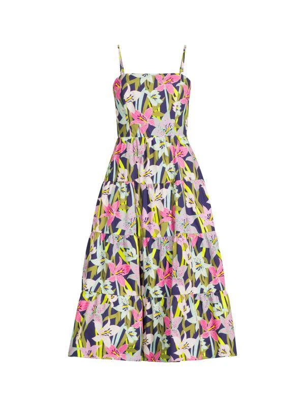 Hutch Floral Tiered Midi Dress 3