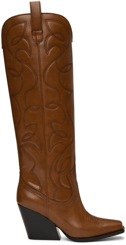 Stella McCartney Brown Cowboy Boots 1
