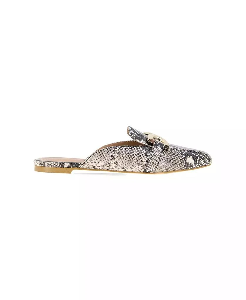 BCBG Women's Tara Buckle Mule Flats 2