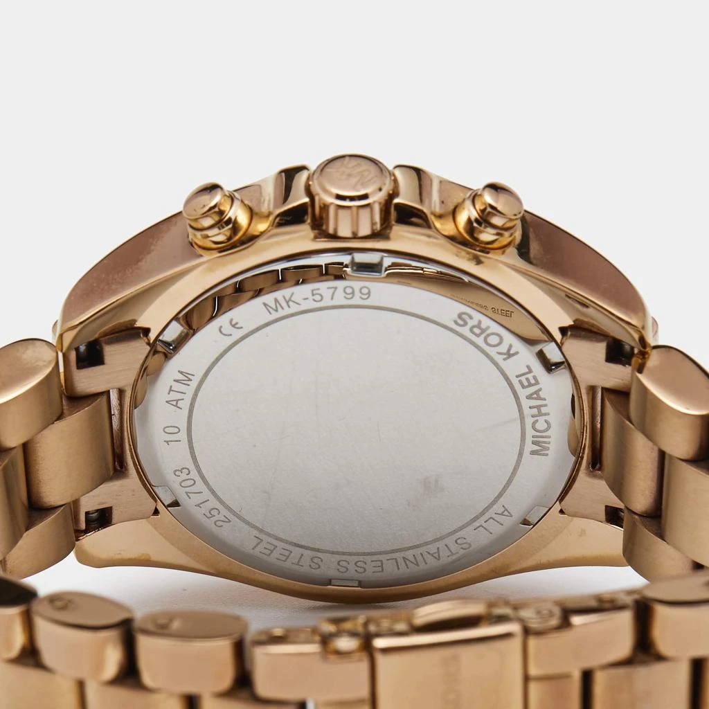 Michael Kors Michael Kors Rose Gold Plated Steel Bradshaw Chronograph MK5799 Women's Wristwatch 37 mm 7