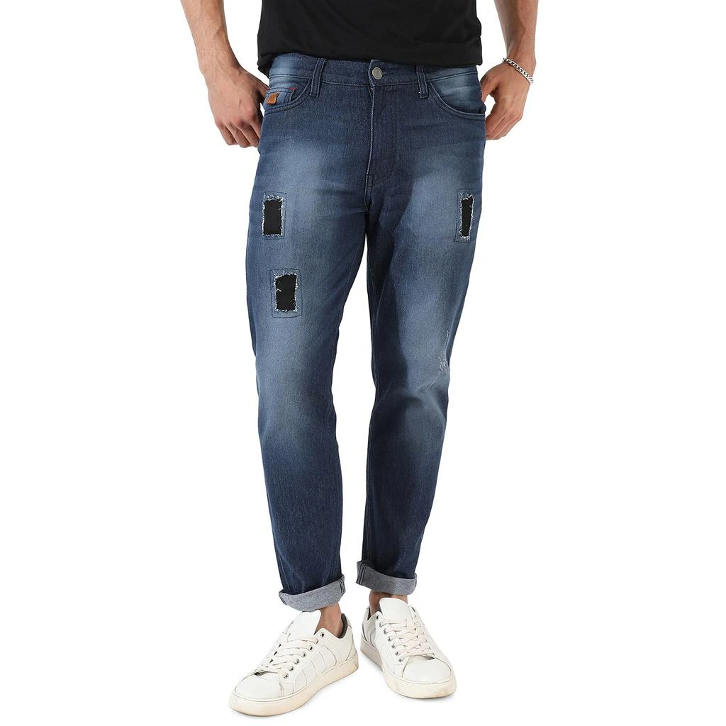 Campus Sutra Men's Dark-Washed Denim Jeans 2