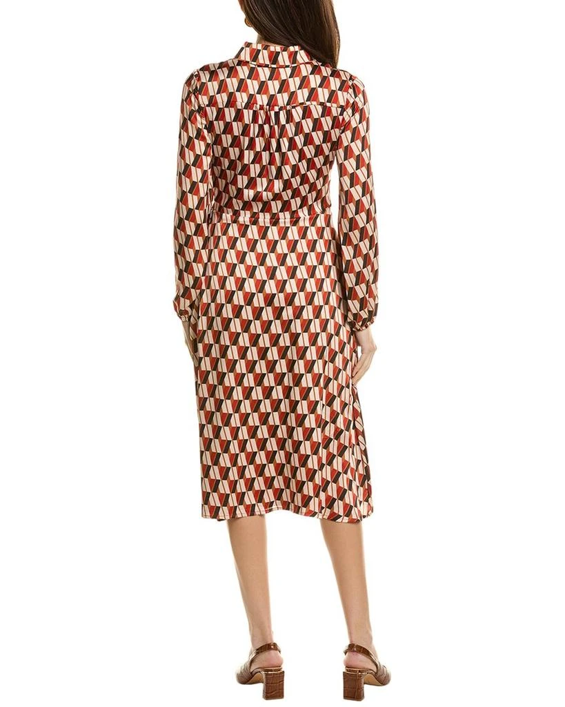 Tahari Hammered Satin Midi Dress 2