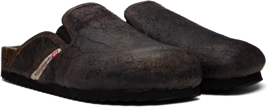 Diesel Brown D-Woodstock Slip-on Loafers 4