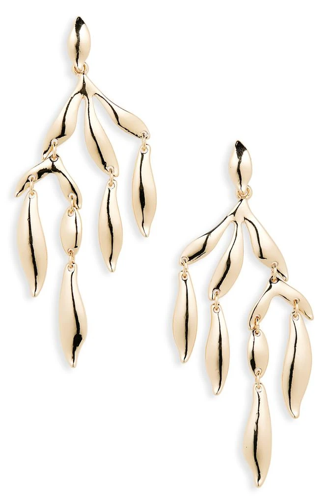 Nordstrom Abstract Leaf Chandelier Earrings 1