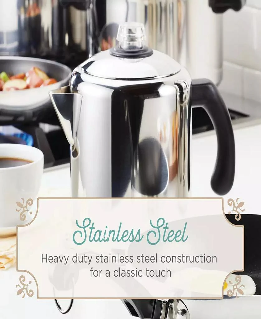 Farberware Yosemite Classic Stainless Steel 12-Cup Coffee Percolator 11