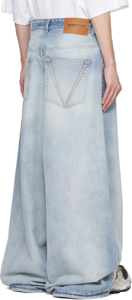 Vetements Blue Oversized Baggy Jeans 3