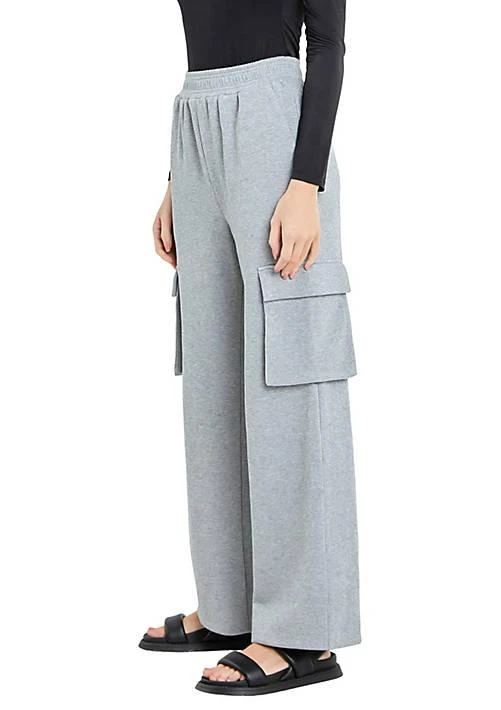 Grey Lab Lab Wide Knit Pants With Pockets 3