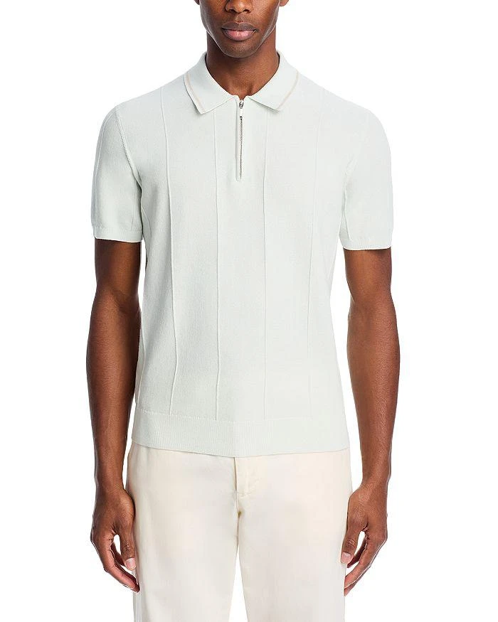 The Men's Store at Bloomingdale's Short Sleeve Zip Polo Shirt - Exclusive 3