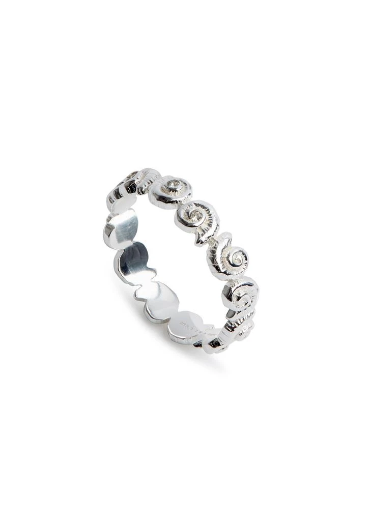 DAISY LONDON Shell sterling silver ring 3
