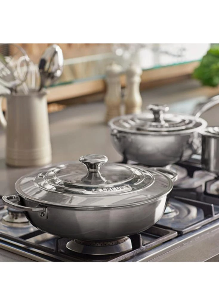 Le Creuset Signature 3-ply stainless steel shallow casserole 30cm 4.8l 5