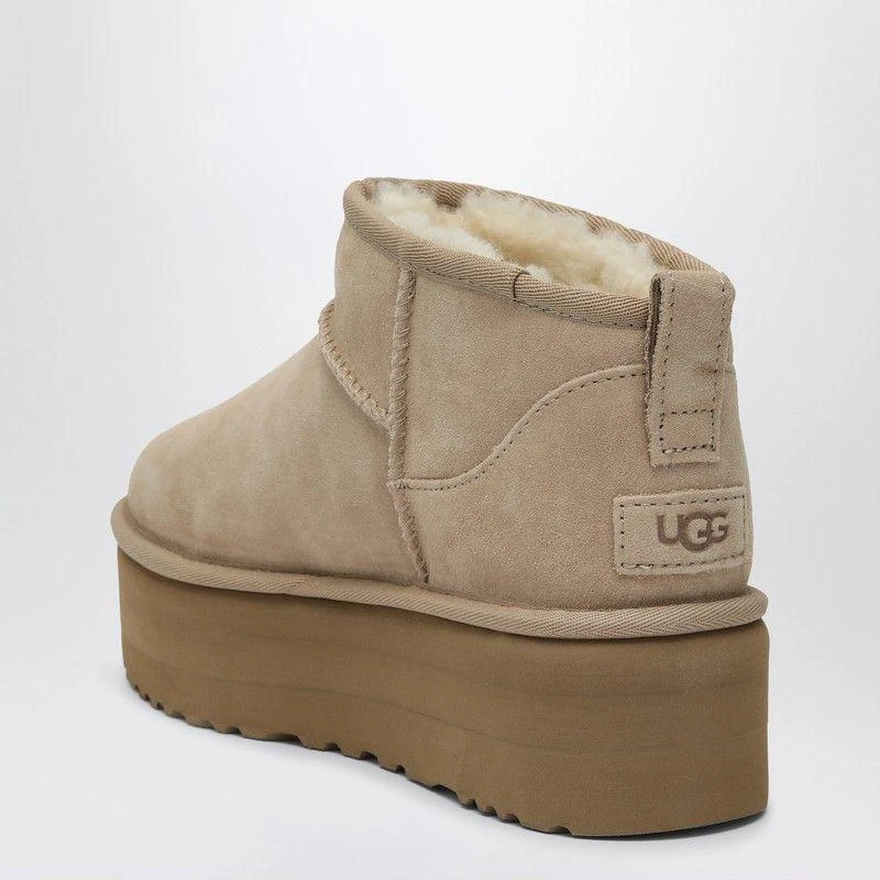 UGG CLASSIC ULTRA MINI BOOTS WITH SAND-COLOURED PLATFORM 2
