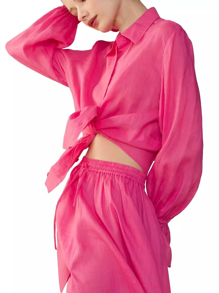 Cynthia Rowley Flared-Cuff Blouse 4