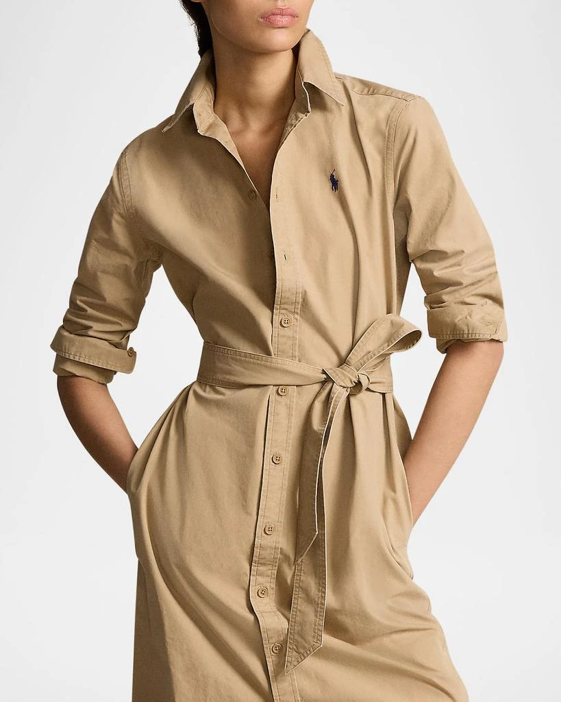 Ralph Lauren Belted Cotton Midi Shirtdress 4