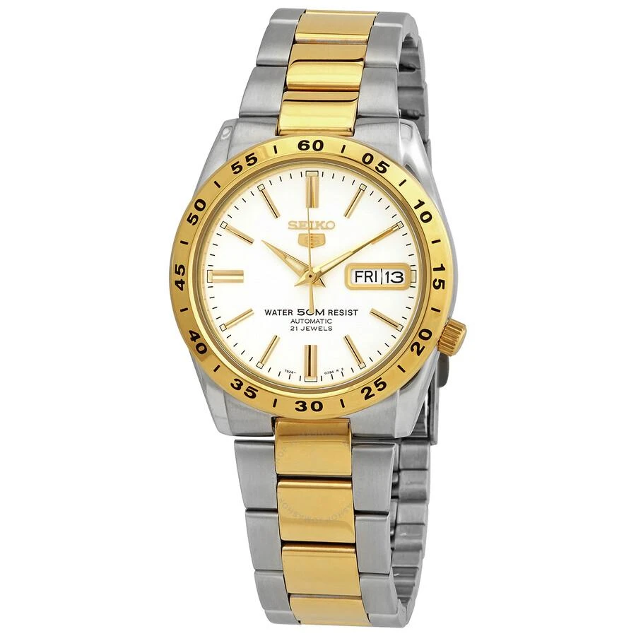 Seiko Automatic White Dial Two-tone Ladies Watch SNKE04 1