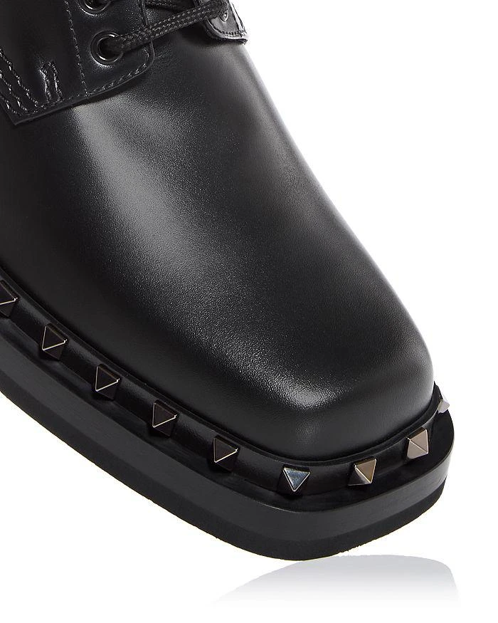Valentino Men's Studded Square Toe Oxfords 5