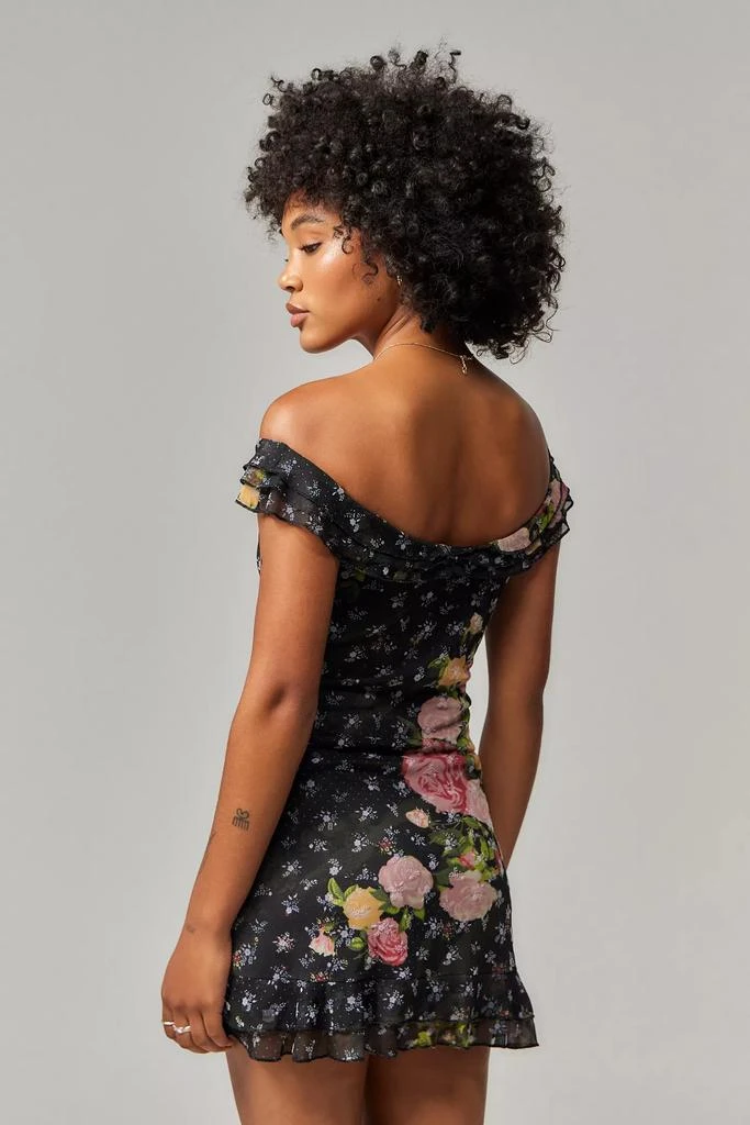 Kimchi Blue Kimchi Blue Albany Bardot Floral Mini Dress - Dresses & Skirts  - Free Shipping - BeyondStyle