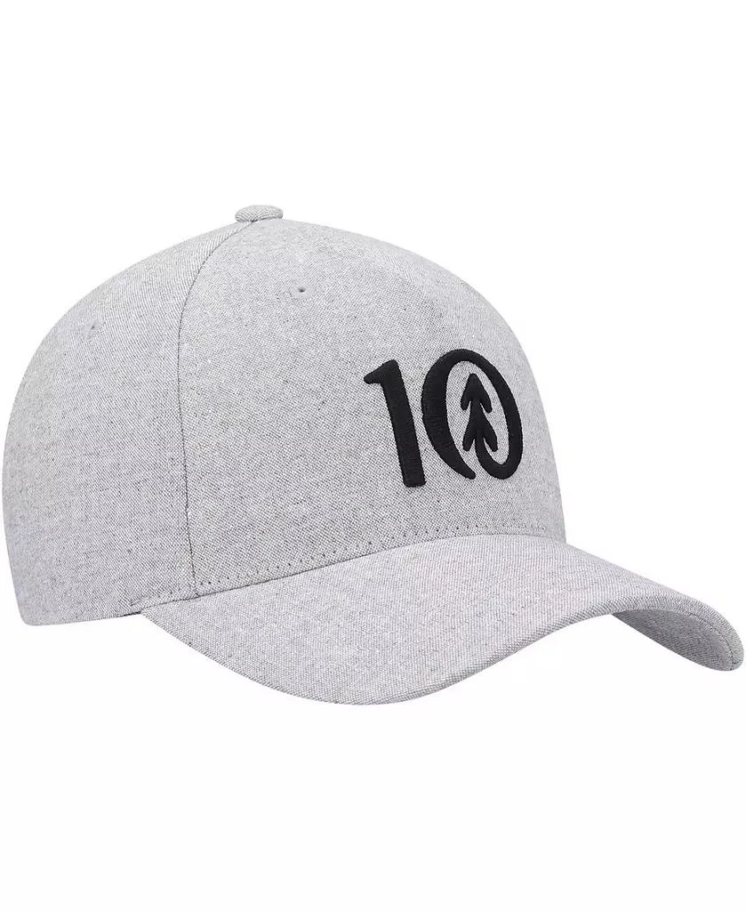 tentree Men's Heathered Gray Logo Altitude Snapback Hat 3