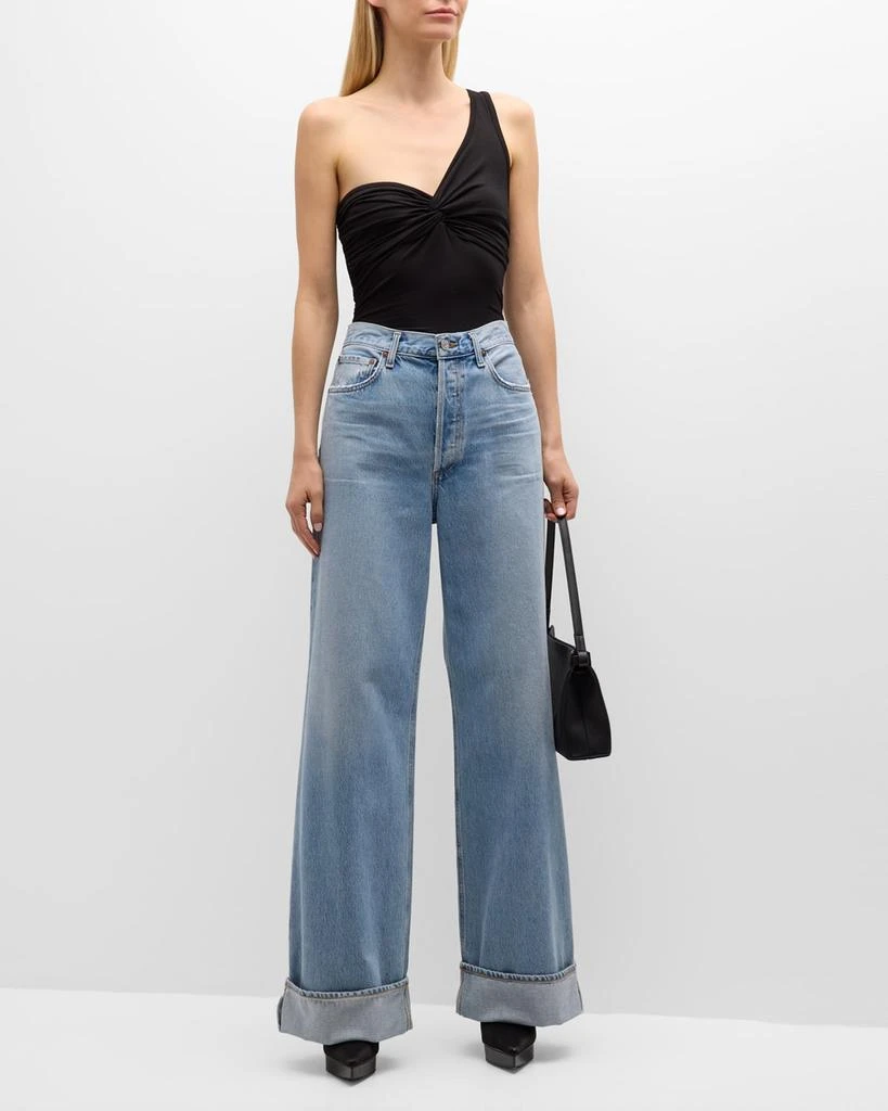 AGOLDE Dame High Rise Wide-Leg Jeans 3