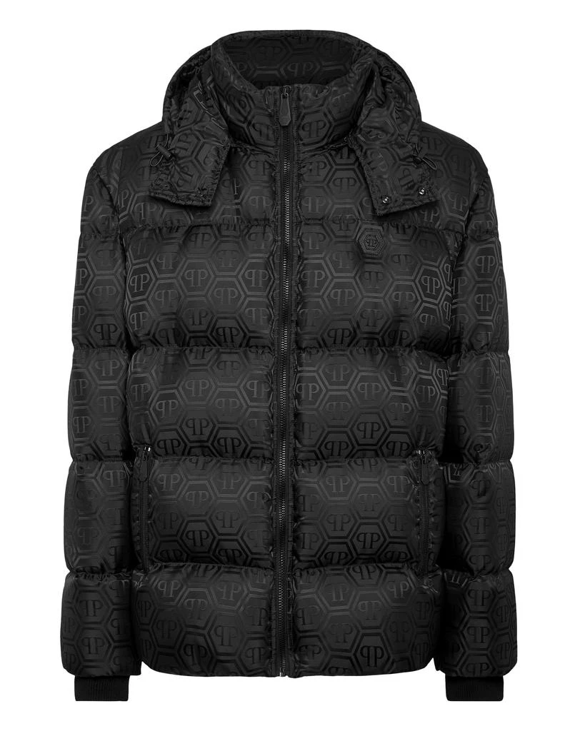 Philipp Plein Nylon Jacquard Bomber Monogram 1