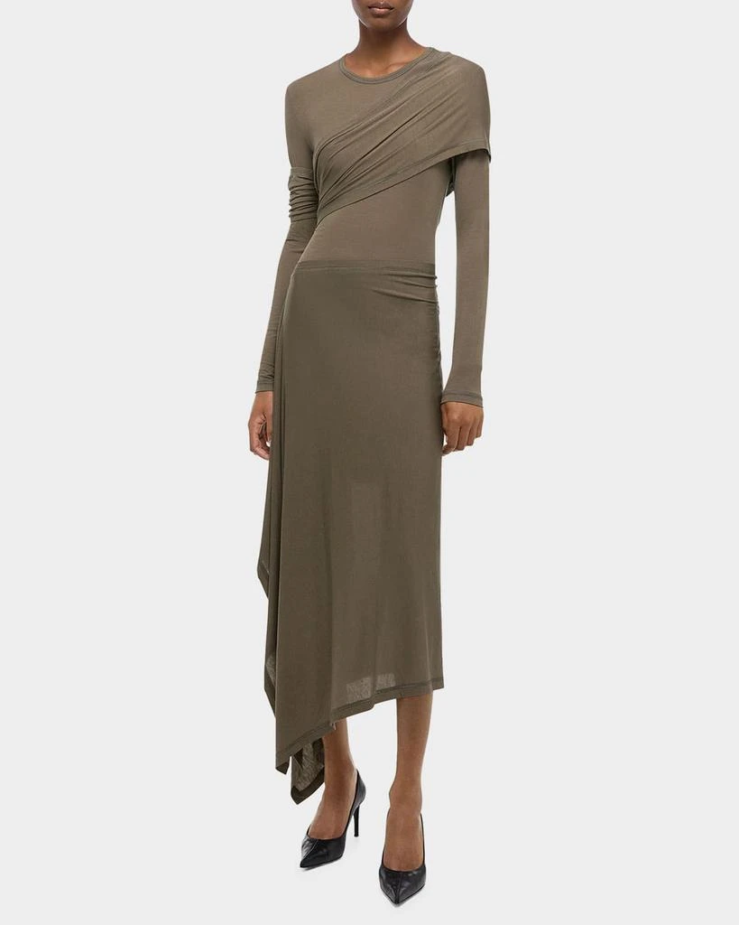 Helmut Lang Draped Knit Protection Dress 4