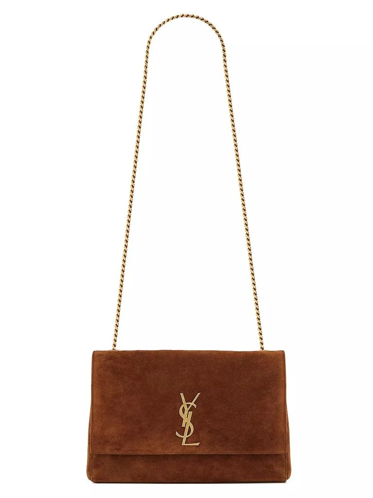 Yves Saint Laurent Kate Medium Reversible Chain Shoulder Bag in Suede and Crocodile-Embossed Leather 6