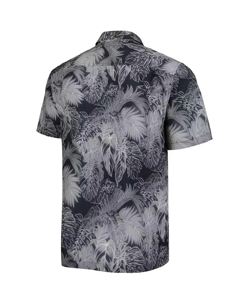 Tommy Bahama Men's Black San Diego Padres Bahama Coast Luminescent Fronds IslandZone Button-Up Camp Shirt 3