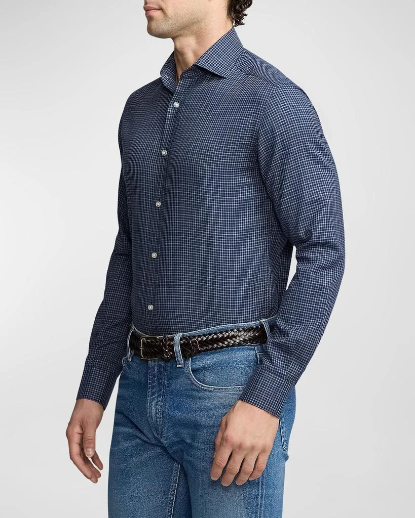 Ralph Lauren Men's Double-Tattersall Flannel Shirt 6
