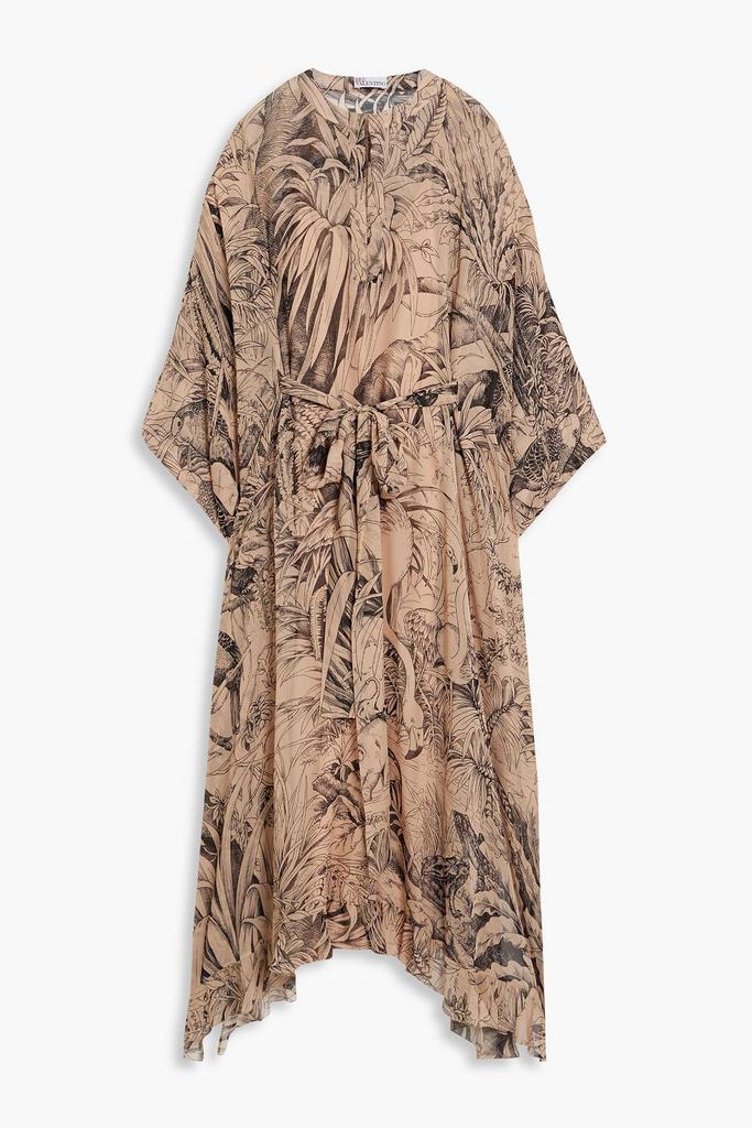 RED Valentino Printed silk-chiffon maxi dress