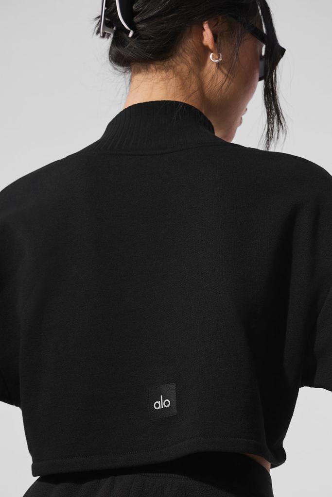 Alo Cropped Serenity Coverup - Black - Hoodies - Compare Prices