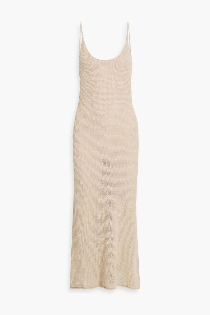 ONIA Linen midi slip dress 1