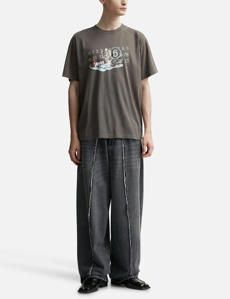 MM6 Cat & Wool Print T-Shirt 5