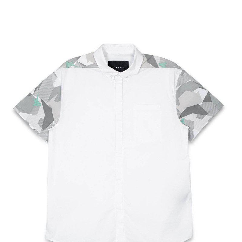 Konus Men's Short Sleeve Button Down Shirt In White