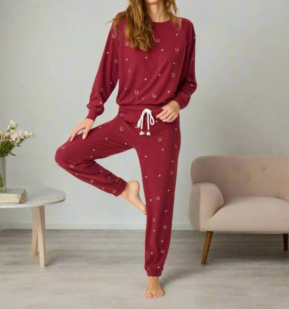 PJ Salvage Pj Salvage - Horseshoe Pajama Lounge Joggers 4