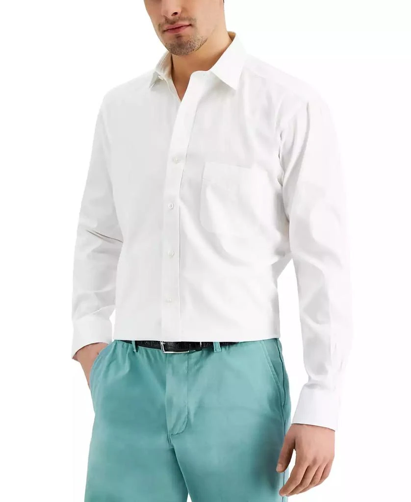 Club Room Men's Regular Fit Pinpoint Dress Shirt, Created for Macy's 1