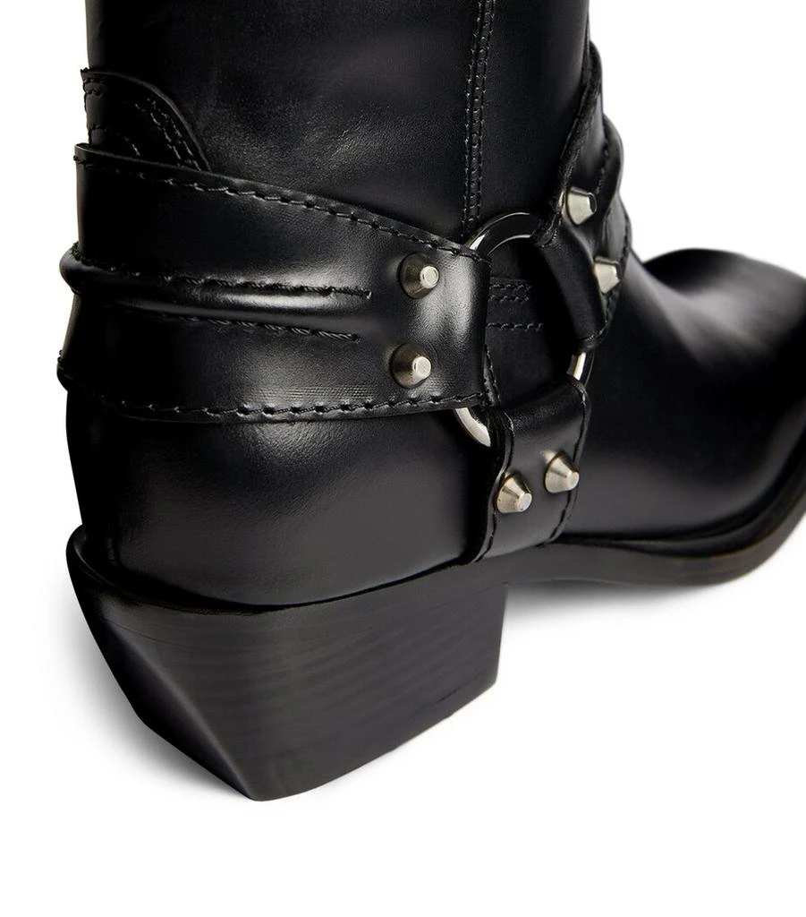 Sandro Paris Leather Motorcyle Boots 4