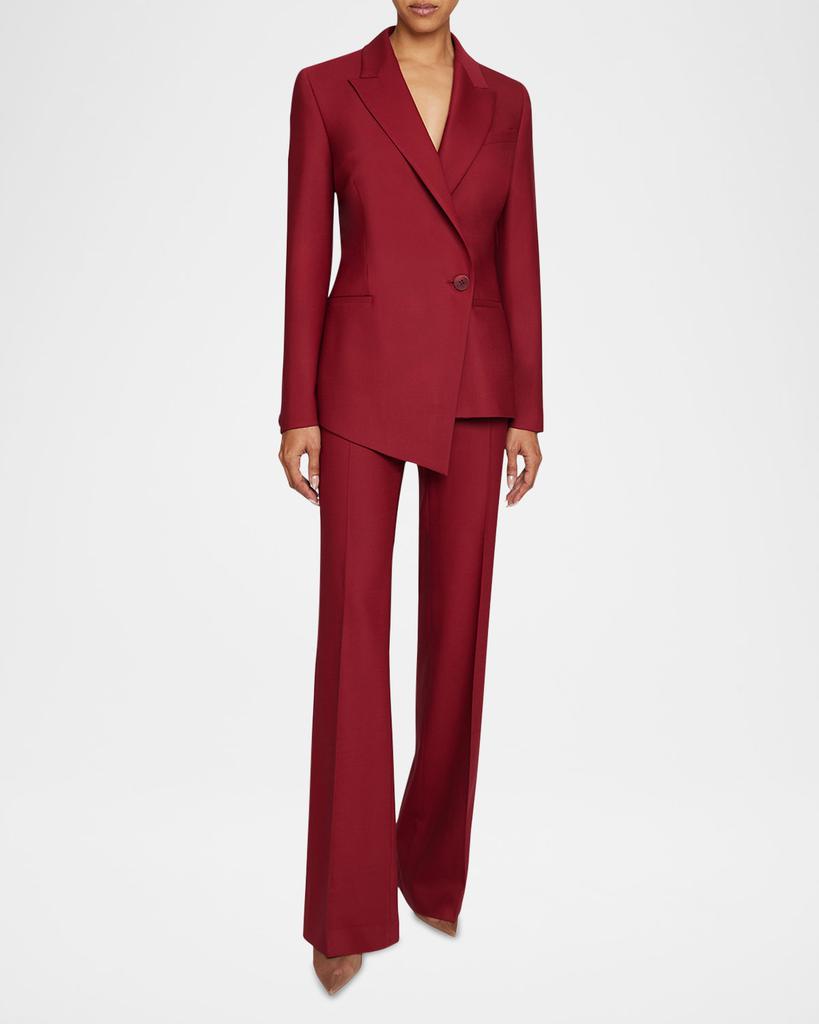 Santorelli Single-Button Asymmetric Blazer